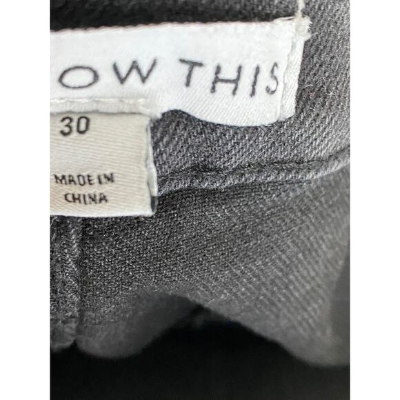 AND NOW THIS Women's Black Relaxed-Fit Straight-Leg Denim Utility Jeans SZ 30 - Picture 8 of 10